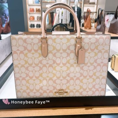 NWT Coach Maggie Tote Bag In Pretty Signature Canvas CDZ06 | eBay