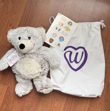 Warmies Marshmallow Bear Heatable and Coolable Weighted Stuffed Animal Plush