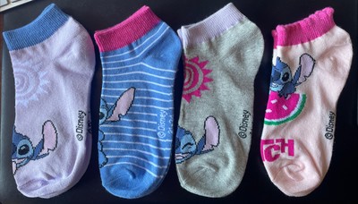 Wunderschöne Stitch Sneaker Socken  -  4 er Pack - Gr. 31-34