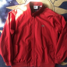 Vintage Izod Lacoste Red Jacket Mens Large
