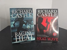 Richard Castle HEAT WAVE & RAGING HEAT First Edition Hardcover Lot – Like New...