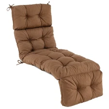 Giantex 73" Lounge Chaise Cushion Padded Recliner Cushion Indoor Outdoor Brown