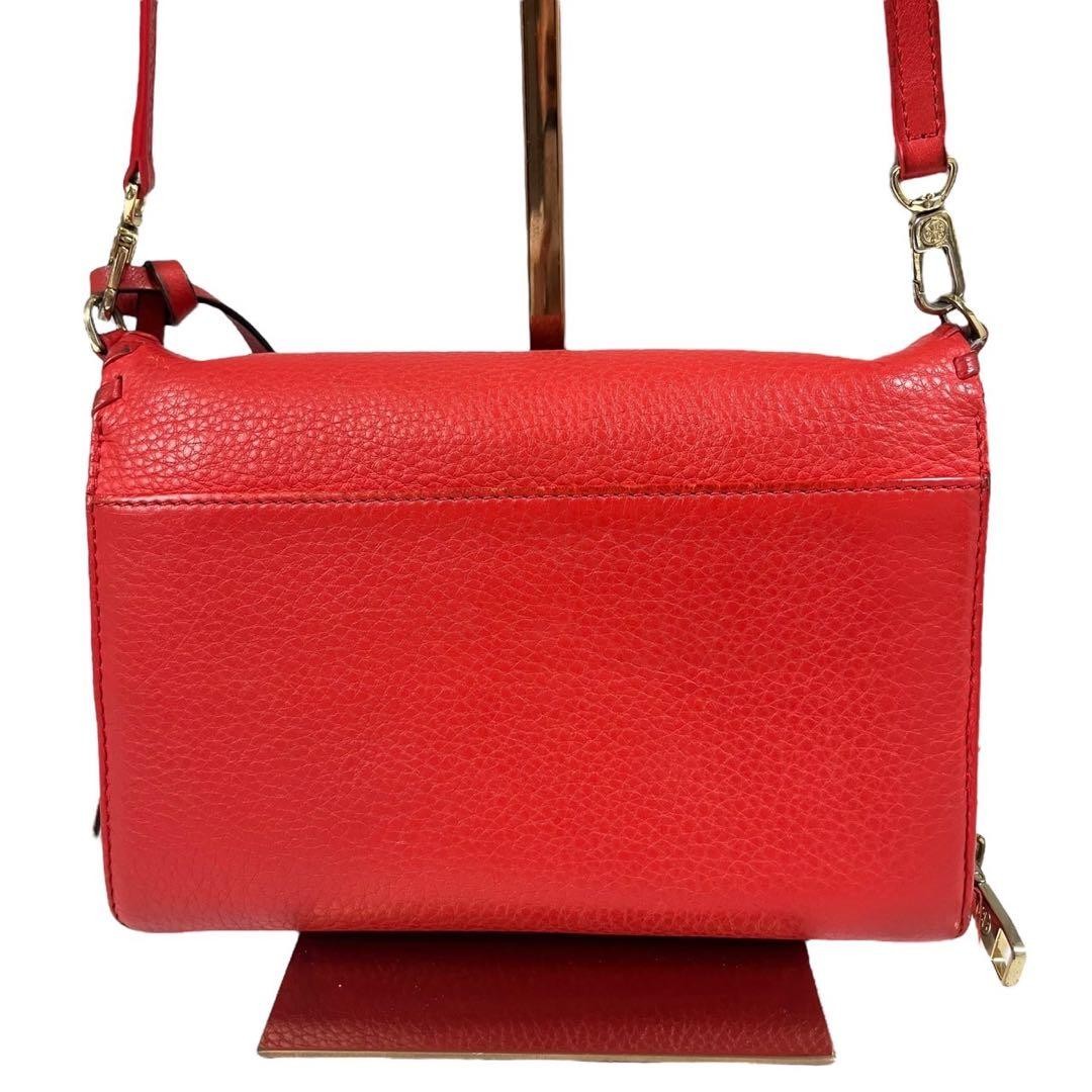 Tory Burch Crossbody Shoulder Bag Leather Red Women's From Japan thumbnail 18
