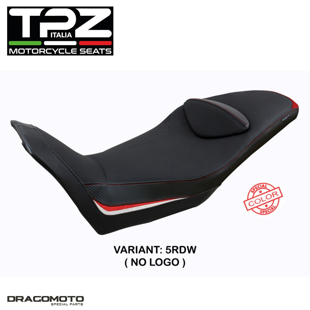 MOTO GUZZI V85 TT 2019-2025 Sattelbezüge MGV85TE-5RDW-2 TPZ weiß / rot