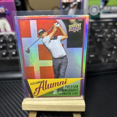 2026 UPPER DECK GOLF UD Acclaimed Alumni Foil Insert AL-19 Preston Summerhays