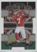 2023 Panini Select Concourse Black & Green Prizm Die-Cut Harrison Butker 1h5v