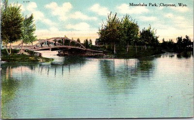 Minnehaha Park 1910 Tom Gleason Cheyenne WY Vintage Postcard TP1-1