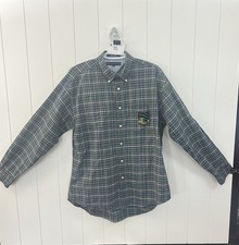 Vintage 90  s Tommy Hilfiger LS Shirt Large Crest On Front Pocket Mens Large