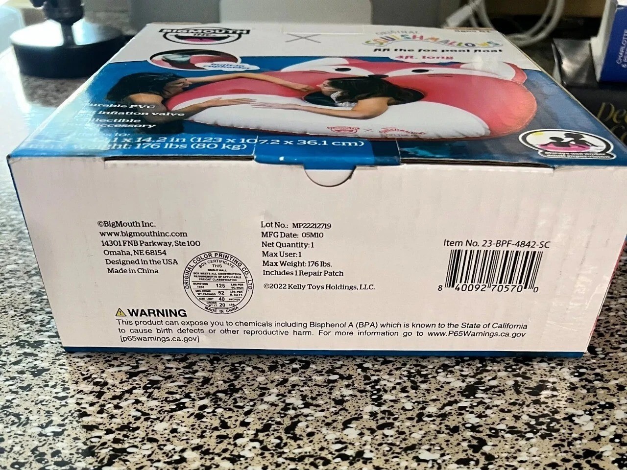 BigMouth x Squishmallows Inflatable Ring "FIFI THE FOX"  Pool Float 4ft long!