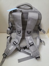 L Grey Laptop Backpack Waterproof Rucksack Travel School Bag W/USB & Shoe Pocket
