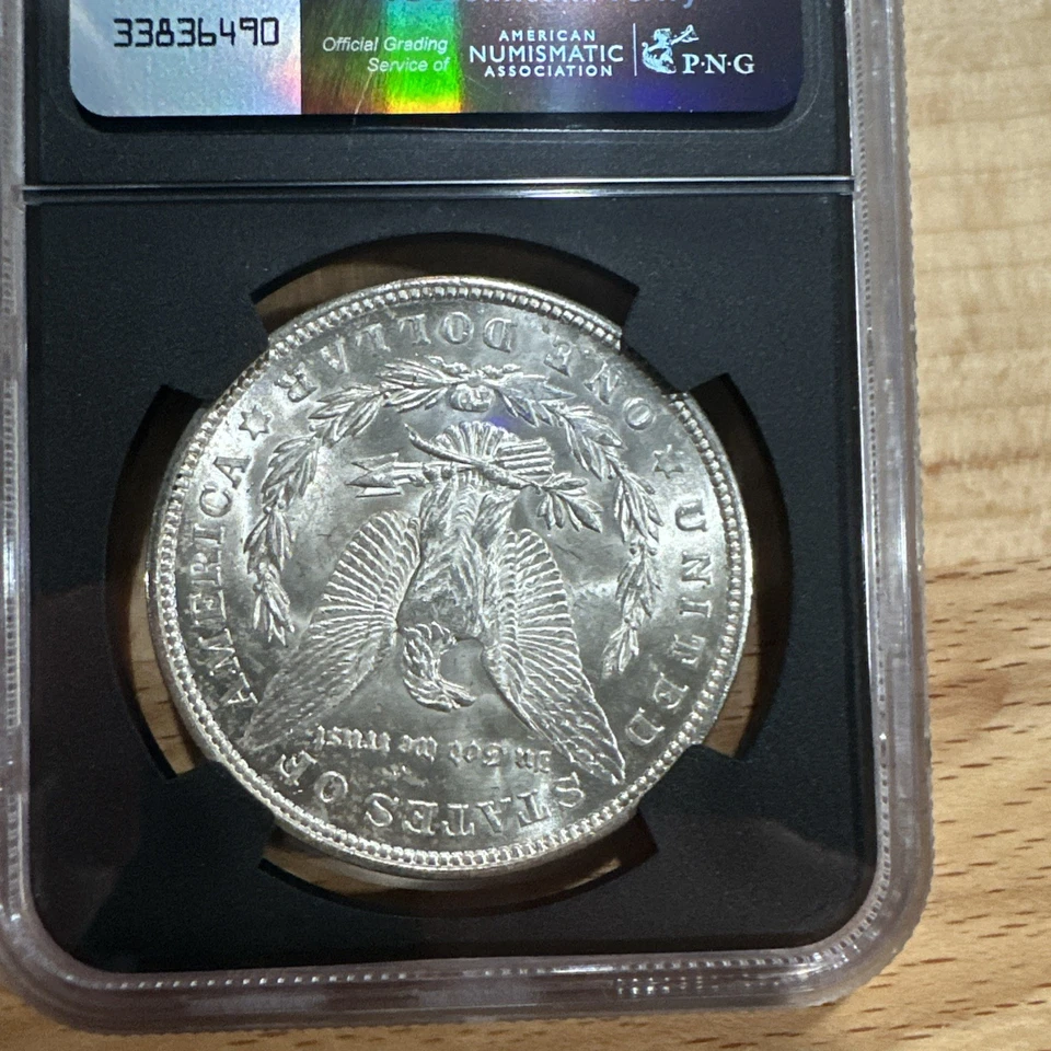 1921 $1 Morgan Dollar, Graded Brilliant-Unc By NGC Bag Fragment - Image 3 of 4