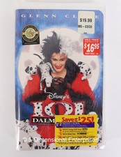 Vintage 1997 Disney 101 Dalmatians Clamshell VHS Glenn Close - New Sealed