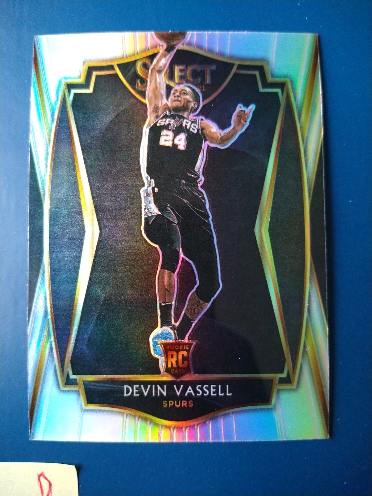 2020-21 Panini Select Silver Prizm Devin Vassell #179 Spurs Rookie RC