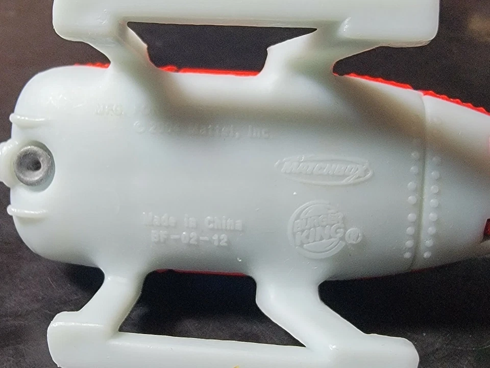 Helicóptero de rescate Burger King Kids Meal #3 Matchbox 2004  Foto 3 de 3