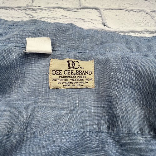 Vintage USA DEE CEE Men 17.5-36 XL Western Shirt Pearl Snap Embroidered Sawtooth - Picture 17 of 21