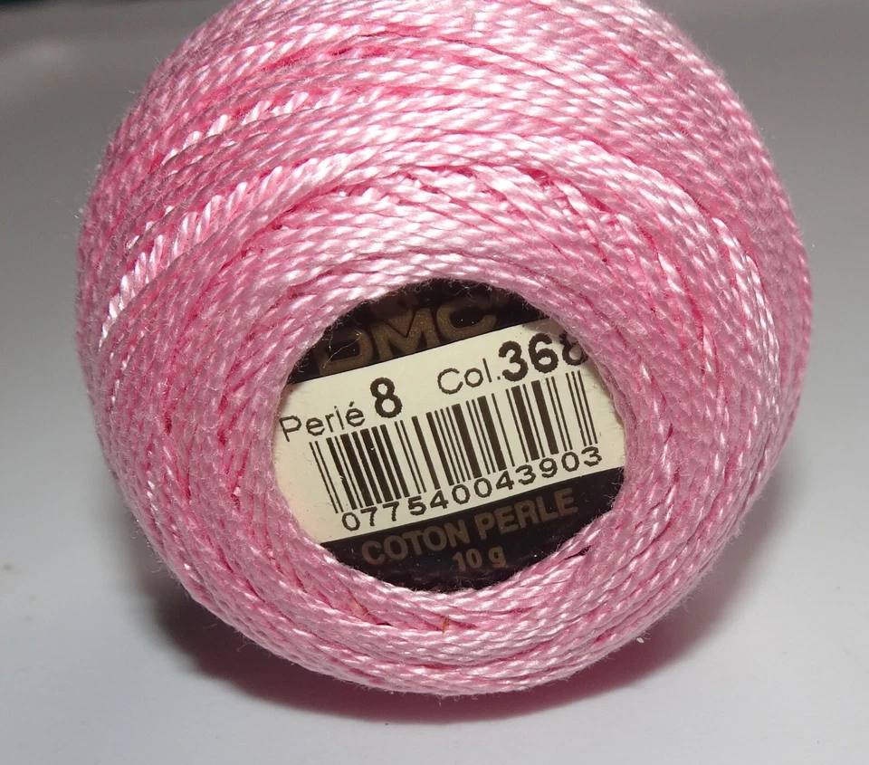NOS 6 balls = DMC Coton Perle Art 116 # 8 10g = COLOR 3689 = 100% cotton - Image 3 of 4