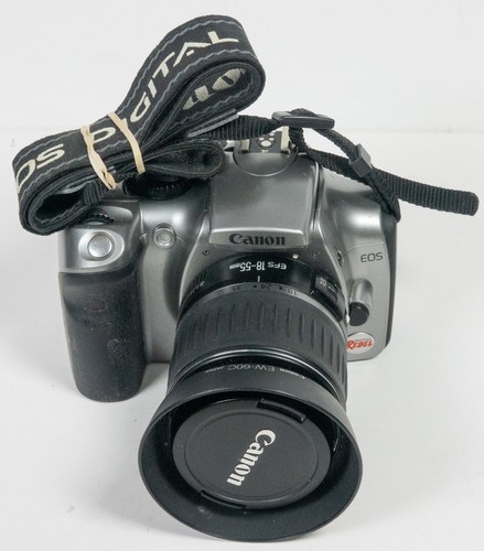 Canon Digital Rebel EOS 300D 6MP Canon 18-55mm Lens + Accessories CLEAN + TESTED - Picture 2 of 14