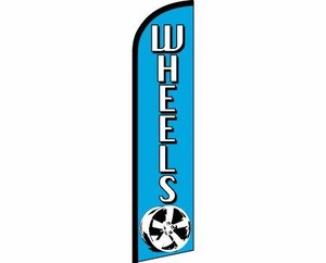 FORD Blue White Windless Full Curve Top Advertising Banner Flag Trucks Cars Deal