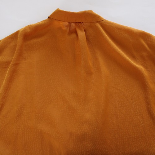 M By Marled Womens Blouse XL Orange Long Sleeve Button Front With Tie Shoulder - Picture 10 of 12