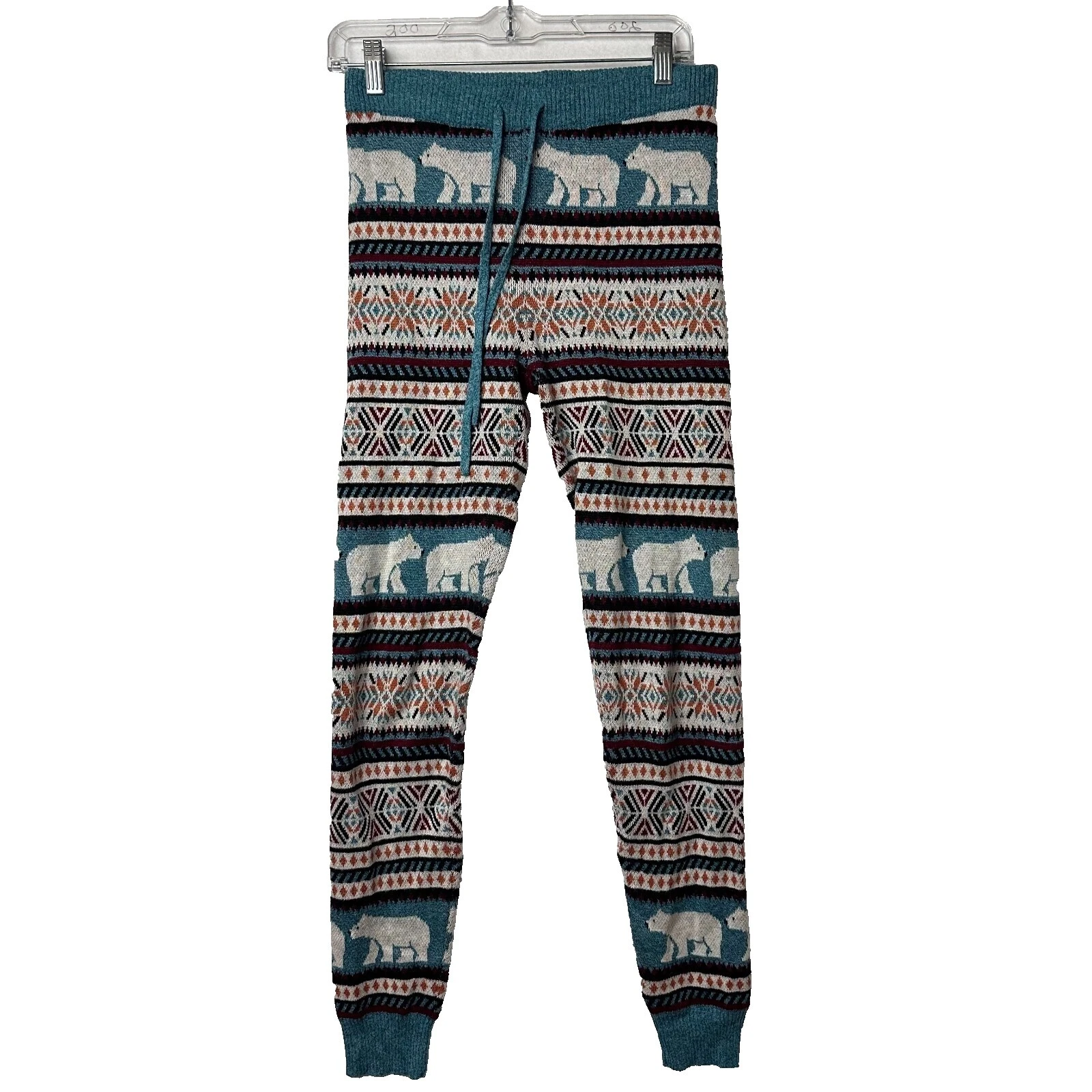 Acrílico Fair Isle Leggings para Mujer
