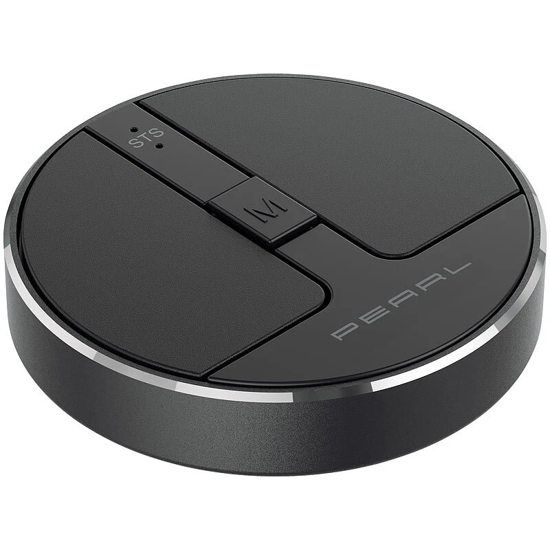 PEARL Ultra flache Mini-Maus mit Scroll-Taste, Bluetooth, Funk,  13,5 g - Bild 2 von 4
