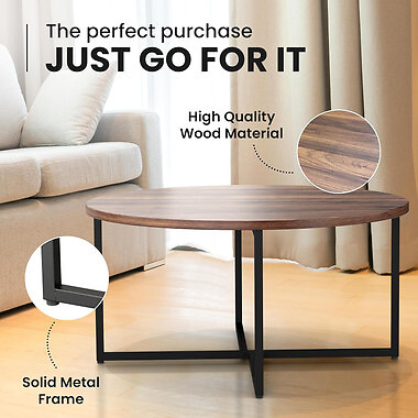 Round Coffee Table Home Furniture for Living Room Decor | eBay