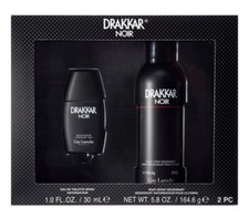 Drakkar Noir by Guy Laroche Cologne for Men 2 pcs SET 1 oz EDT Spray DEODORANT