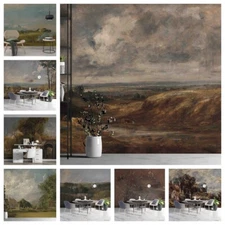 3D Oil Painting Landscape Self-adhesive Wallpaper Removable Wallpaper Wall Mural
