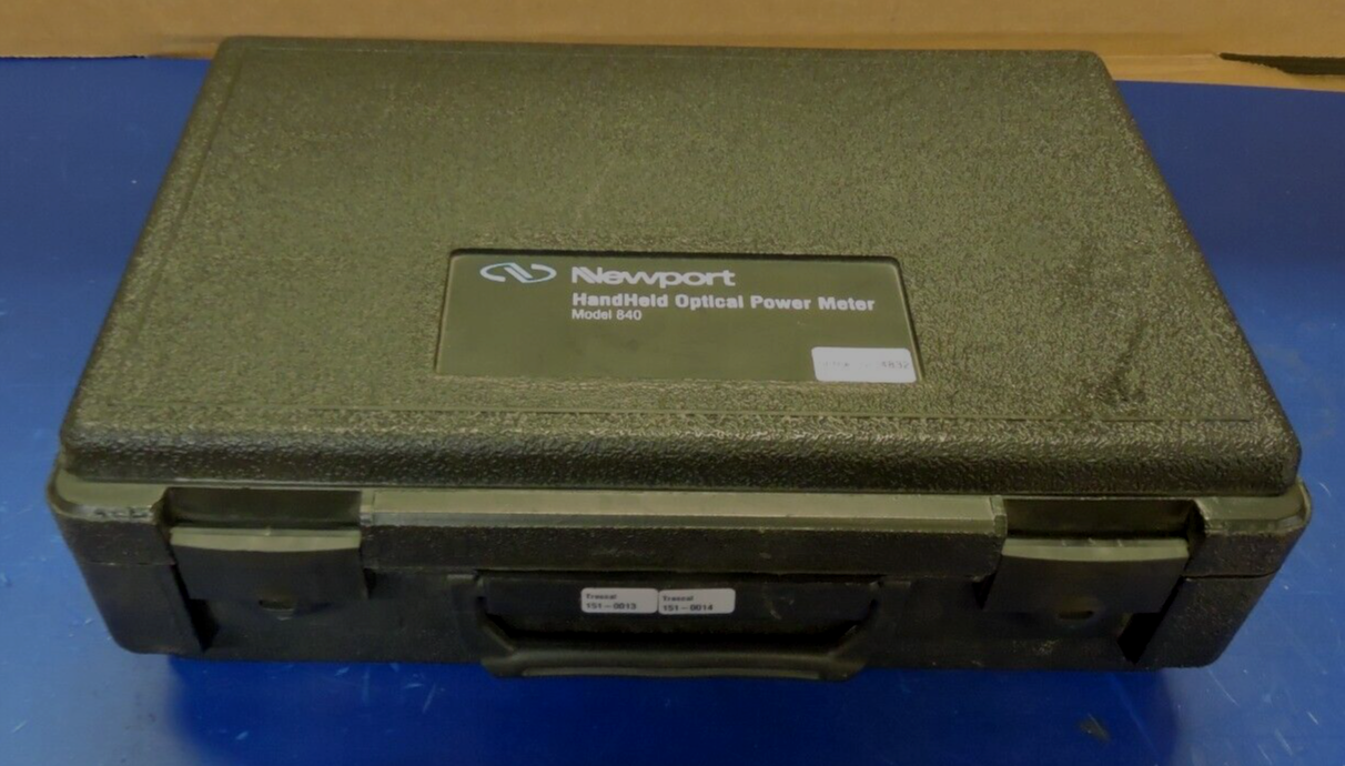 Newport 840C Optical Power Meter 818ST Detector Wand Calibrate CAL