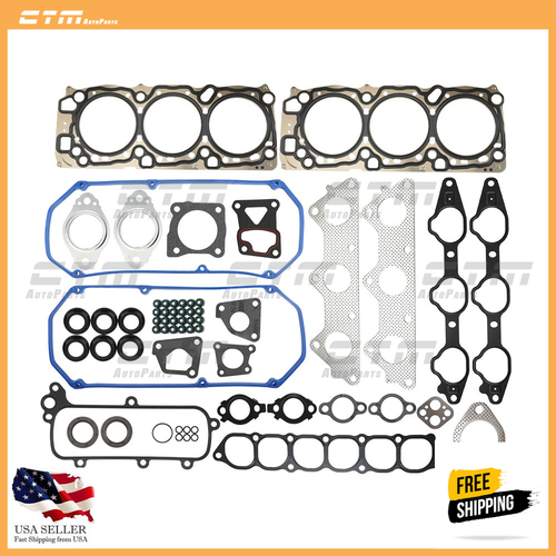 Pistons And Rings Fit 91-99 Mitsubishi Dodge Non-Turbo 3.0L V6 6G72