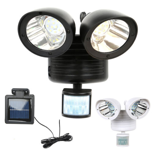 22 LED Dual Security Detector Solar Spot Light Motion Sensor Outdoor Floodlight - 第 1/26 張圖片