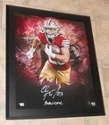 49ers Christian McCaffrey 20x24 Photo Signed Framed 24x28 "IN FOCUS" LTD #6/22