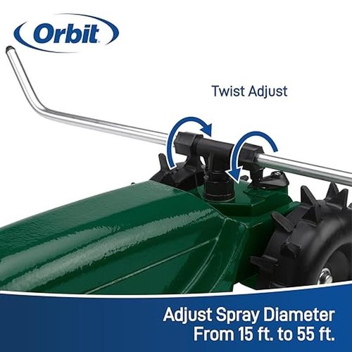 Irrigatore semovente da viaggio irrigatore verde con controllo velocità 3 posizioni - Foto 5 di 7