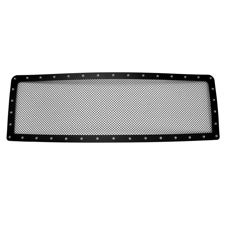 For 2009-2014 Ford F150 Black Rivet Stainless Steel Mesh Grille Grill Insert - Image 2 of 3