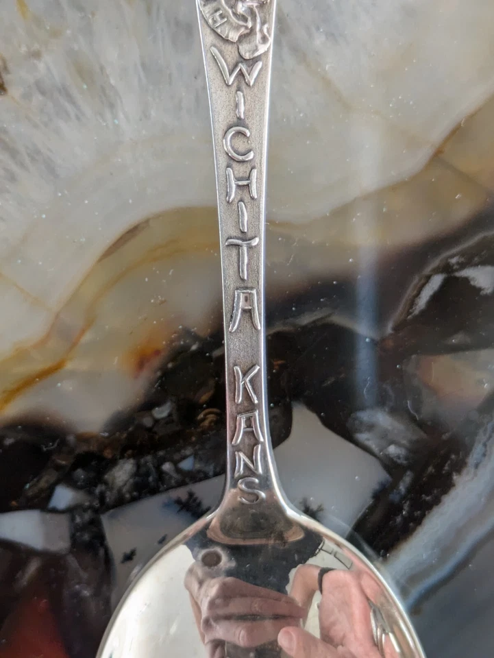 Wichita Kansas High School Sterling Silver Spoon Watson Newell Cutout Handle - Image 3 of 4