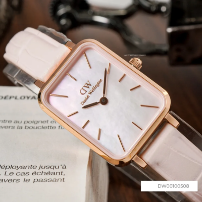 ダニエルウェリントン 腕時計 DW00100508 Daniel Wellington Ladies Watch Quadro Rouge Rose Gold 20mm
