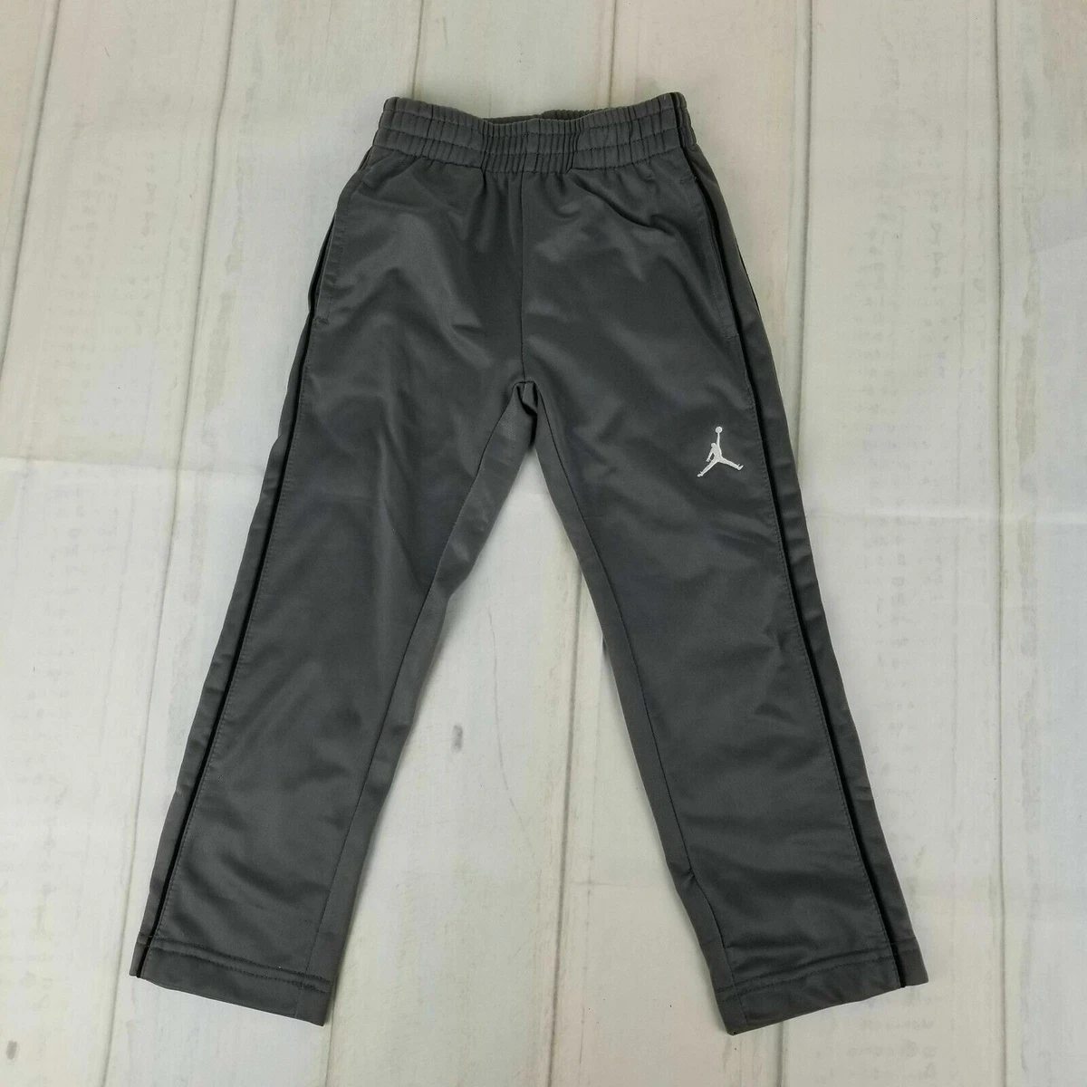 Air Jordan Boys Track Pants Size 10-12 Years Size M Gray Black New