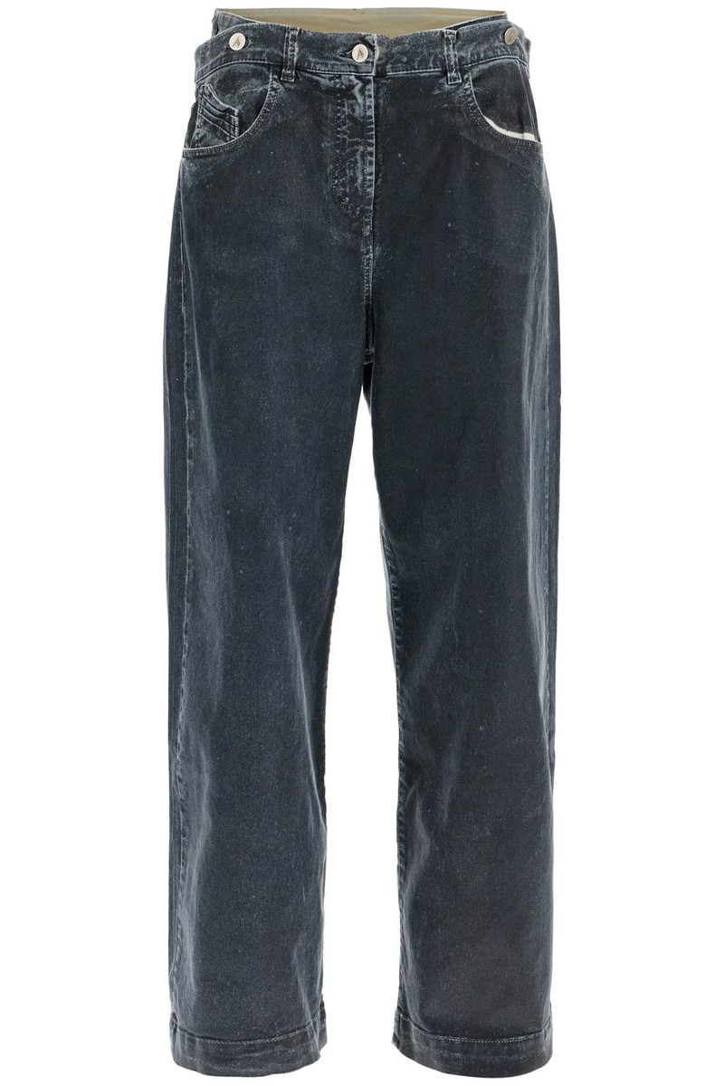 デニム・ジーパン THE ATTICO SS25 Baggy jeans (250WCP00190 184) denim trousers THE ATTICO Woman Tg. 25 JEANS