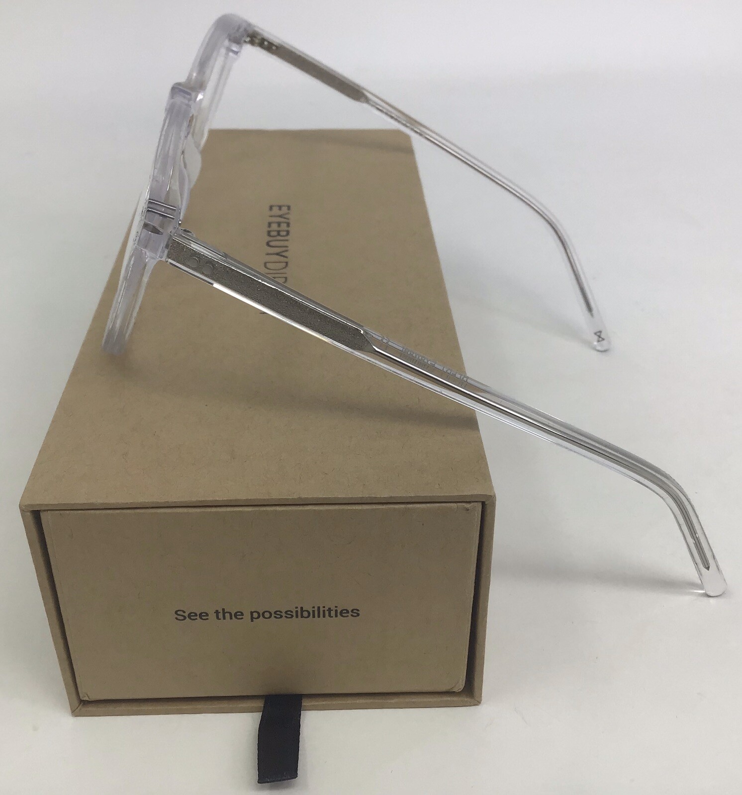 Eyebuydirect Aura 5019140 C8 Clear Acetate Eyeglasses FRAMES ONLY