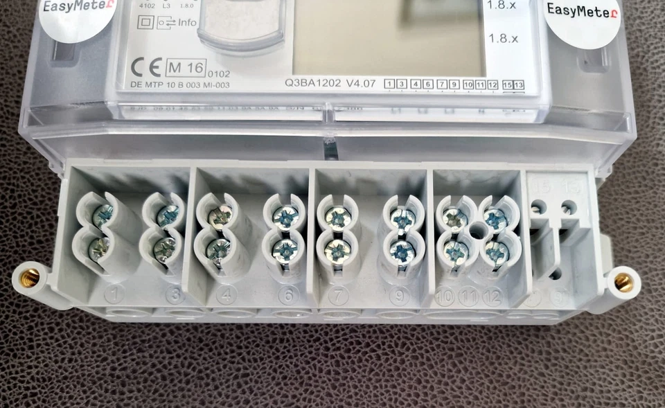 EasyMeter Q3AA 0,1- 5/60A | Klasse A | Drehstromzähler Wechselstrom | MIT PIN  - Bild 2 von 4