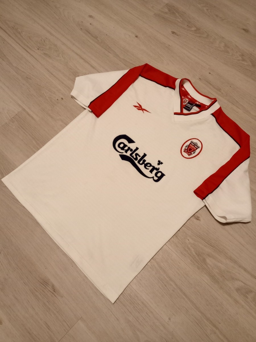リバプールFC ゲームシャツ Reebok1998 Authentic Reebok Liverpool 1998 White Away Vintage Soccer
