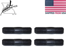 4x BLACK Ford 8N Tractor 1x Exhaust Manifold Studs Set Bolt New 120 CI 2.0l Bolt