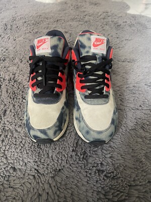 Nike Air Max 90 QS x Atmos Bleached Denim 2014 Size Uk 10 Rare 