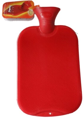 FASHY Wärmflasche Halblamelle rot 6440 42 2,0 Liter