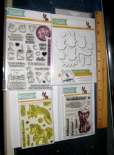 Simon Says Stamp Clear Photopolymer stamps - LOT OF 4 NEW LQQK 