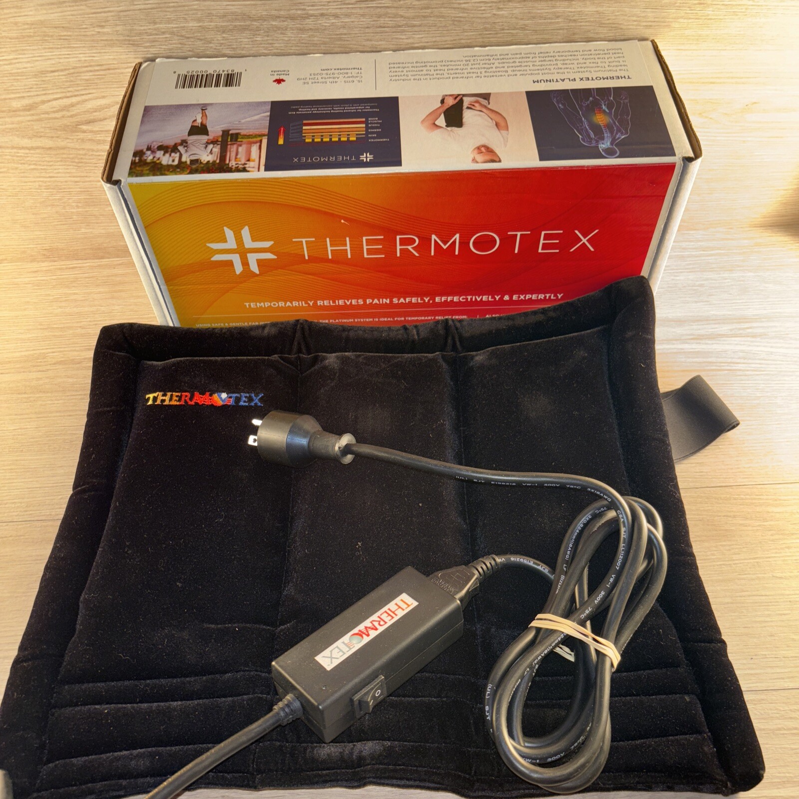 Thermotex Infrared Platinum Heating Pad Personal Therapy Three Heating