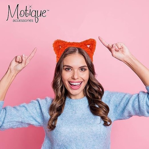 Motique Accessories Fur Headband with Outline Cat Ears - 第 10/22 張圖片