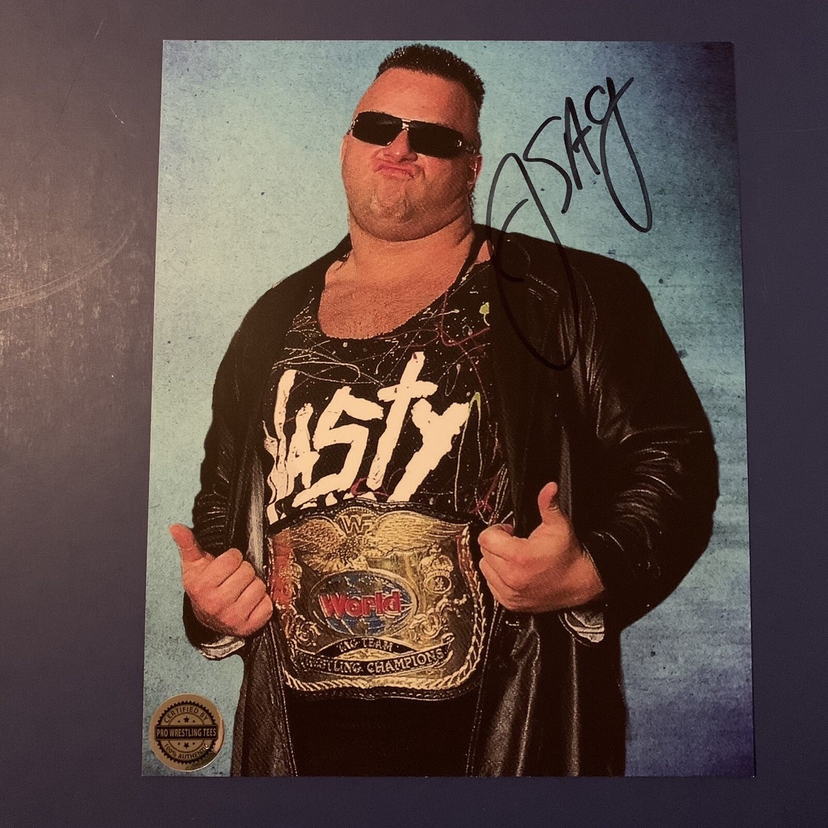 Pro Wrestling Crate Autograph 8X10 The Nasty Boys Jerry Sags WWF