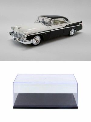 DIECAST CAR W/DISPLAY CASE 1956 CHRYSLER NEW YORKER ST REGIS CLOUD A1809006 1/18