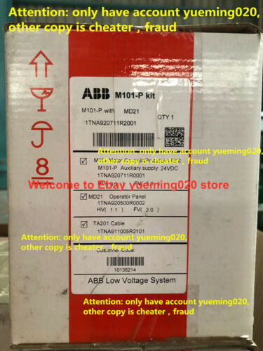 Ship DHL ABB M101-P with MD21 Kit 1TNA920711R2001 Motor control protection unit - Afbeelding 1 van 2
